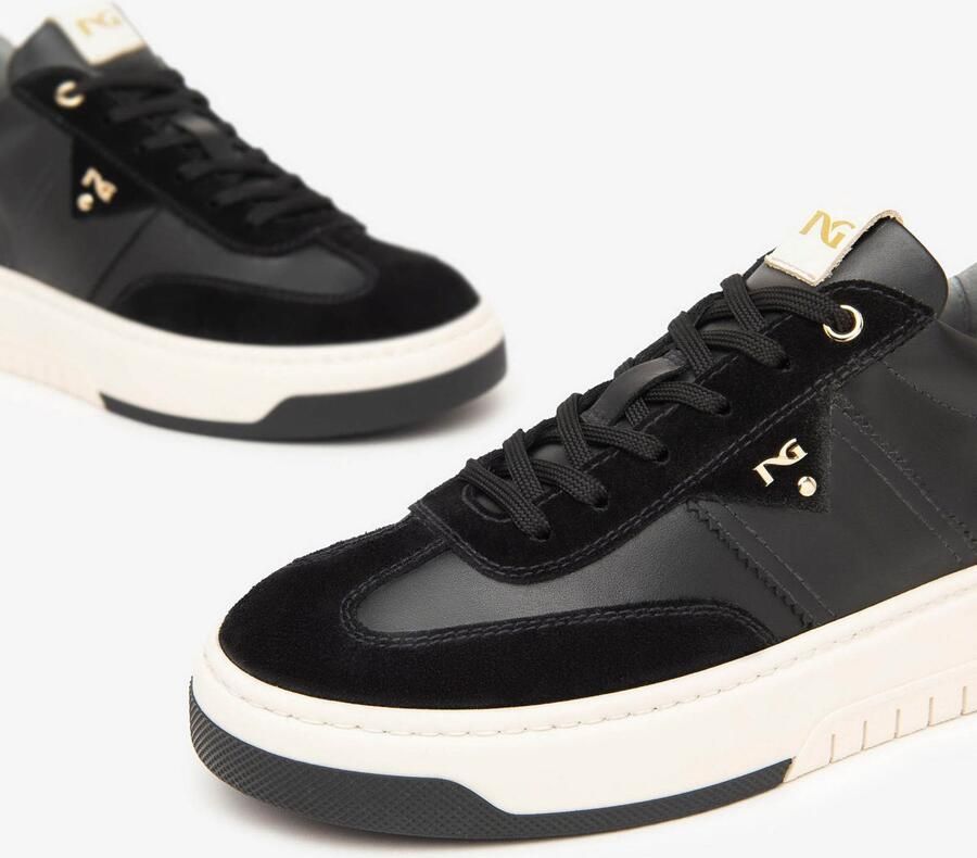 NeroGiardini Velour Sneaker Black Glove T.Pluvia Dis.1348 Be Sparta Oss Fashion Wear Vrouwen