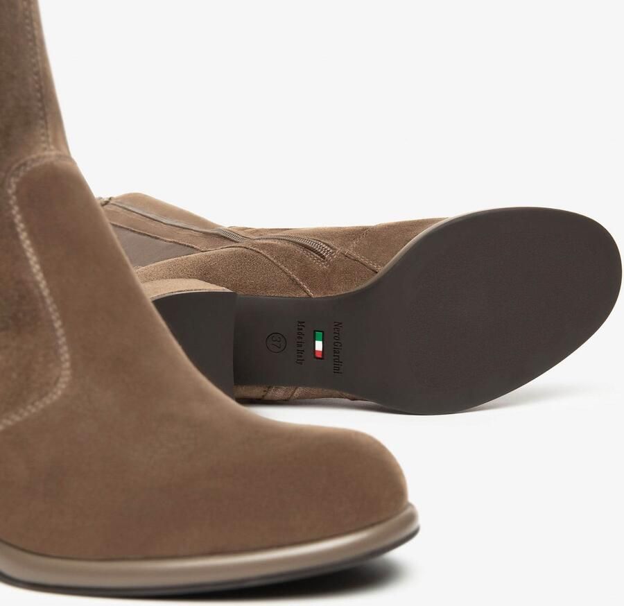 NeroGiardini Velours Spago T.Alcantara Spago 7 Tpu Roman Plato Laarzen Fashion Wear Vrouwen