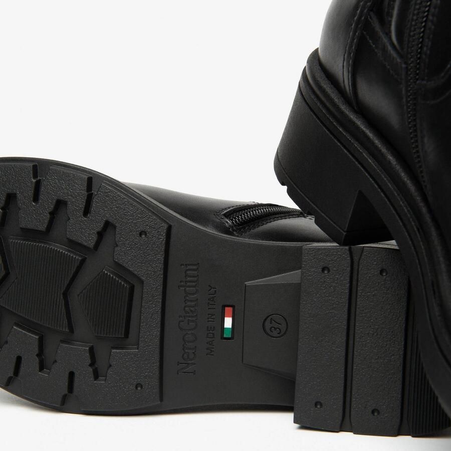 NeroGiardini Zwarte Handschoenen Laarzen T.Nappa Gio 16 Tr Colonia 8434 Light Streetwear Vrouwen