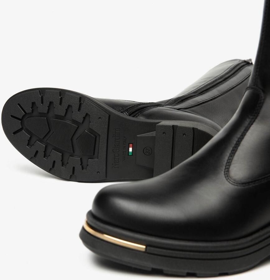 NeroGiardini Zwarte Handschoenen Laarzen T.Nappa Gio 16 Tr Colonia 8434 Light Streetwear Vrouwen
