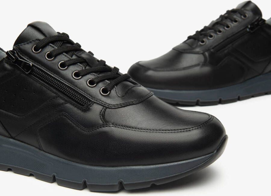 NeroGiardini Sneakers Sagar Deco Sauvage Donkergrijs Pu.Bidens.Poggio B16 Streetwear Volwassen