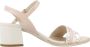 Nerogiardini Beige Sandaal met Strass Gesp Beige Dames - Thumbnail 1