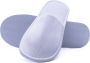 Nesto's Hotel Slippers Wegwerp Pantoffels Gasten Sloffen Sauna Wellness Spa Badstof Gesloten Neus Wit - Thumbnail 1
