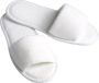 Nesto's Hotel Slippers Wegwerp Pantoffels Gasten Sloffen Sauna Wellness Spa Badstof Open Neus Wit - Thumbnail 1