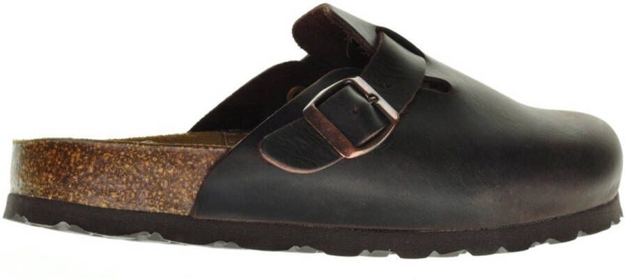 Neu B Instapper Donkerbruin Geolied Leder Muil