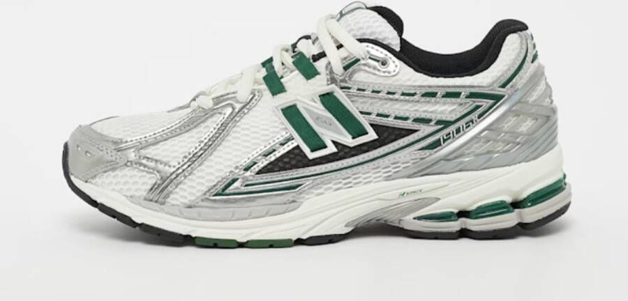 New Balance Metallic Leren Sneakers met Contrasterend Logo Gray Heren