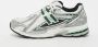 New Balance Metallic Leren Sneakers met Contrasterend Logo Gray Heren - Thumbnail 1