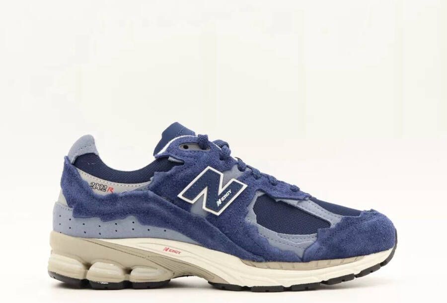 New Balance Marinegrijze Sneakers Stijlvol en Comfortabel Blauw Heren