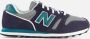 New Balance 373 V2 sneakers donkerblauw turquoise grijs - Thumbnail 2