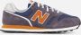 New Balance 373 V2 sneakers grijs oranje blauw - Thumbnail 2