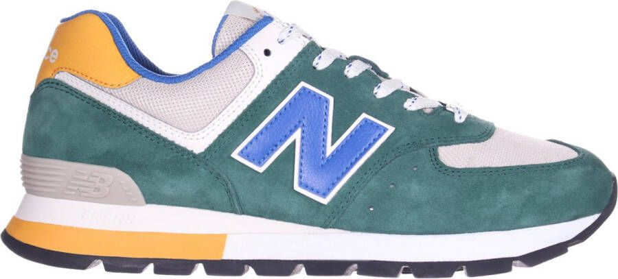 New Balance 574 sneakers groen ecru geel blauw