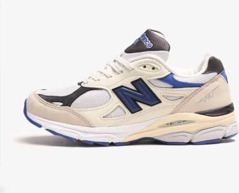 New Balance 990 Heren -Sneaker Limited Edition Wit Blauw