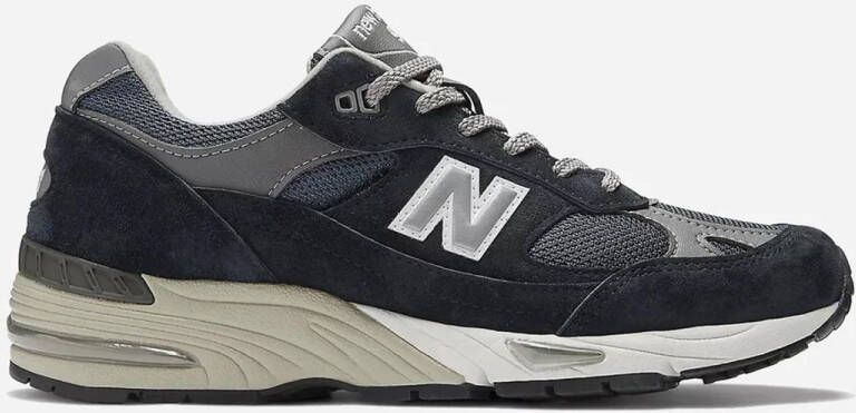 New Balance 991 Made In England Navy Grey Hunting Lodge Sneakers Unisex Doos Zonder Deksel