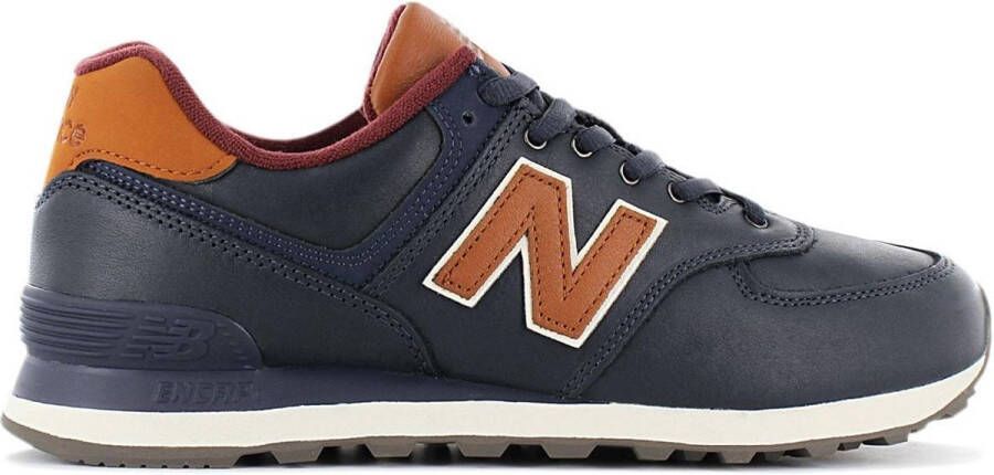 New Balance Classics 574 Heren Sneakers Sport Casual Schoenen Blauw ML574OMC - Foto 2