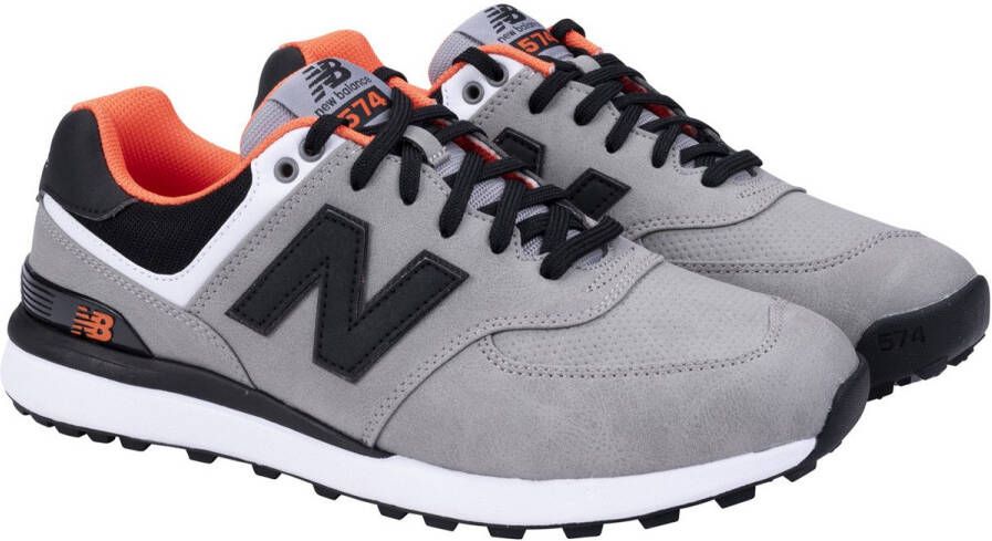 New Balance Golf New Balance 574 Greens V2 Golfschoen Voor Heren Grijs Zwart