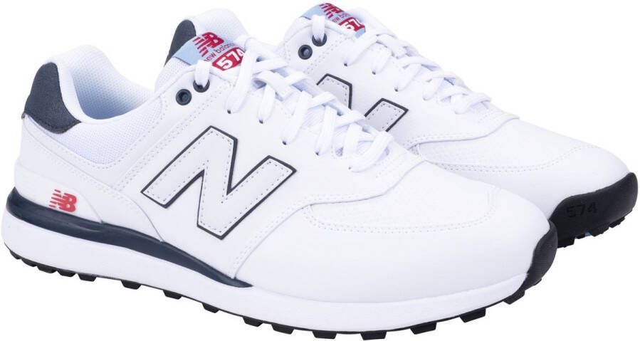 New Balance Golf New Balance 574 Greens V2 Golfschoen Voor Heren Wit Blauw
