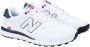 New Balance Golf New Balance 574 Greens V2 Golfschoen Voor Heren Wit Blauw - Thumbnail 1