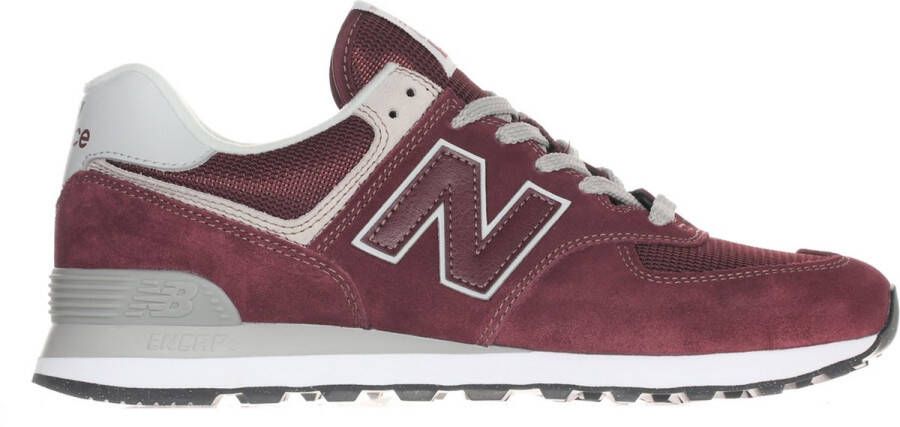 New balance Sneakers laag '574' poederroze robijnrood wit