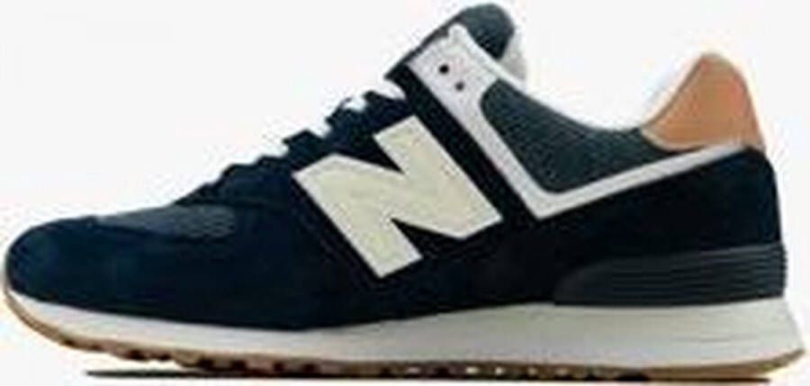 New Balance 574 suede sneakers zwart zilver - Foto 2