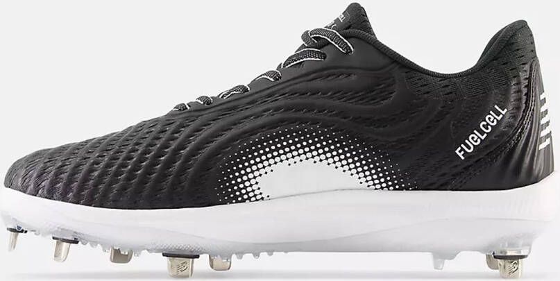 New Balance MLB Honkbalschoenen 4040v7 Laag Model Met Metal Spikes Volwassenen Zwart Wit