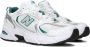 New Balance Mr530 Lage Heren Sneakers Wit Groen - Thumbnail 2