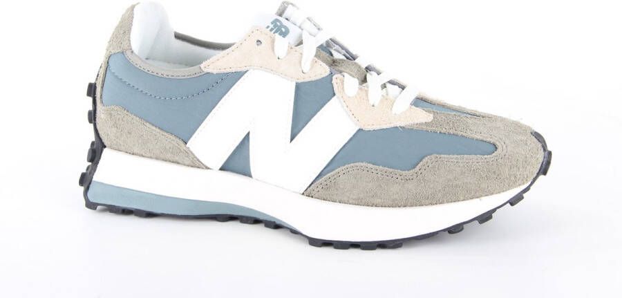 New Balance Blauwe Leren en Textiele Sneakers Blue Heren