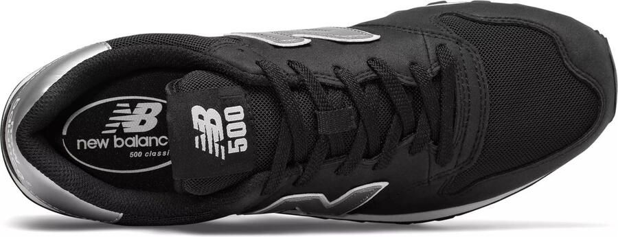 New Balance Classics 500 GM500KSW Heren Sneakers Sport Casual Schoenen Zwart - Foto 7