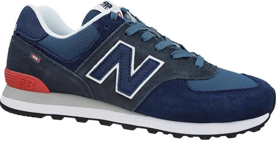 New Balance Classic 574 Heren Sneakers Sportschoenen schoenen Navy Blauw ML574EAE - Foto 3