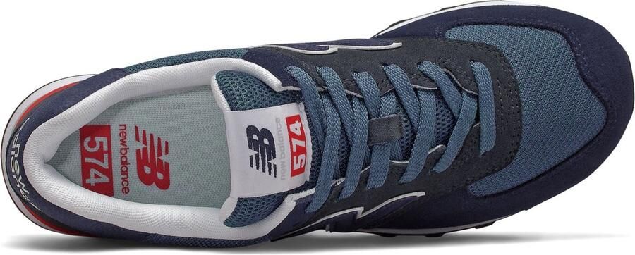 New Balance Classic 574 Heren Sneakers Sportschoenen schoenen Navy Blauw ML574EAE - Foto 5
