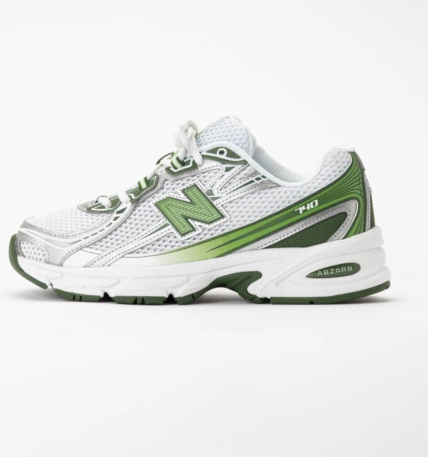 New Balance 740 Unisex White Alpine Green - Foto 2