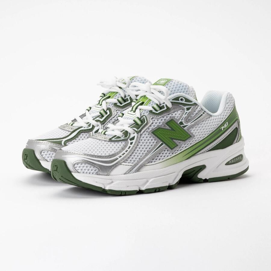 New Balance 740 Unisex White Alpine Green