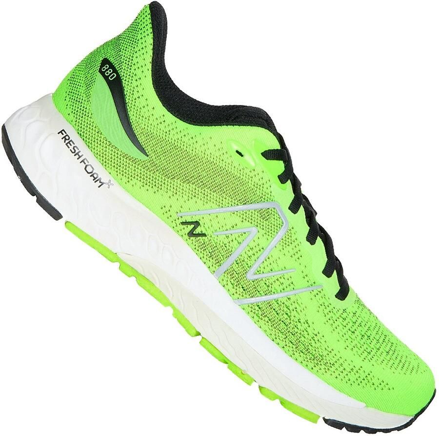 New Balance 880n12 Neon Geel Wit Heren Sneakers Hardloopschoen Extra breed