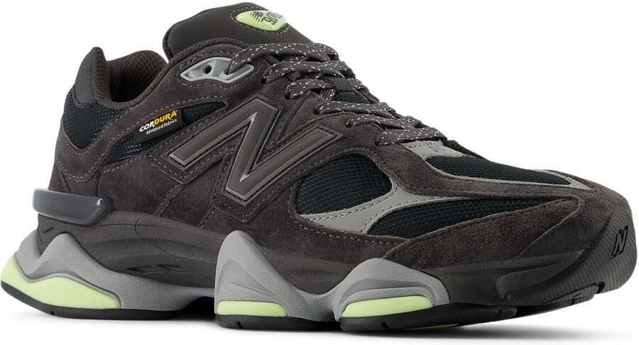 New Balance 9060 Black Ce t Dry Lime Zwart Grijs Limoengroen 9060 Lifestyle Unisex Sneakers voor nen en - Foto 2