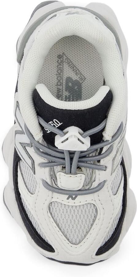 New Balance 9060 Bungee Wit Grijs Zwart 9060 Lifestyle Kinder Sneakers voor en