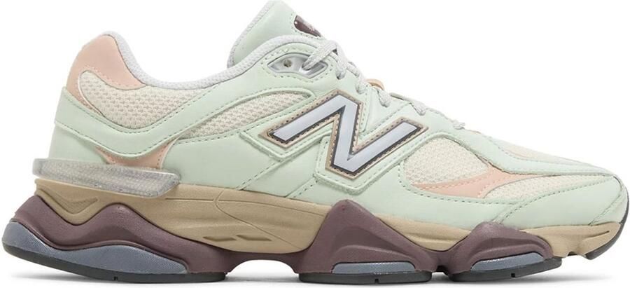 New Balance 9060 Moonbeam Vintage Rose Lime Sneakers Unisex - Foto 2