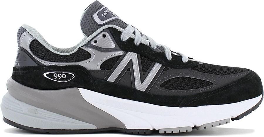 New Balance 990v6 Made in USA Black Grey White Zwart Grijs 990 Lifestyle Dames Sneakers voor Vrouwen