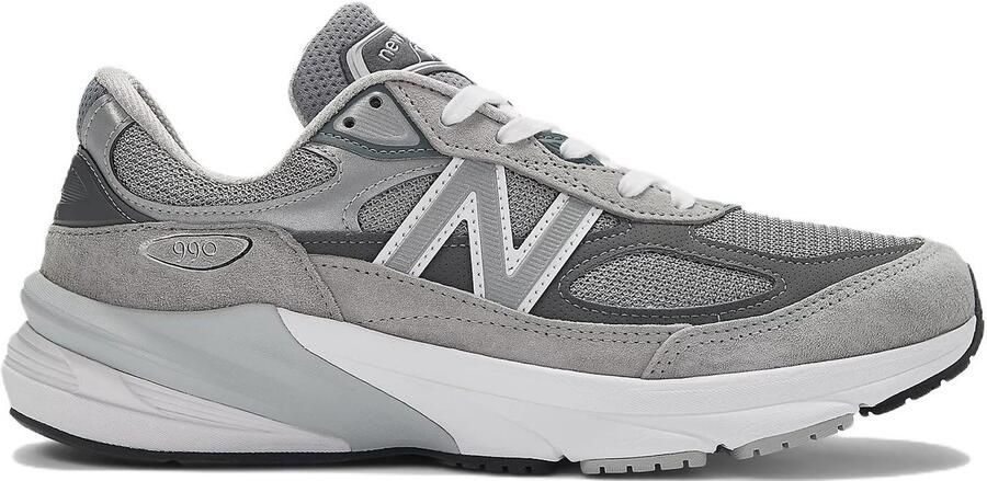 New Balance 990v6 Sneakers Grey (Castlerock) Grijs Wit 990 Lifestyle Dames