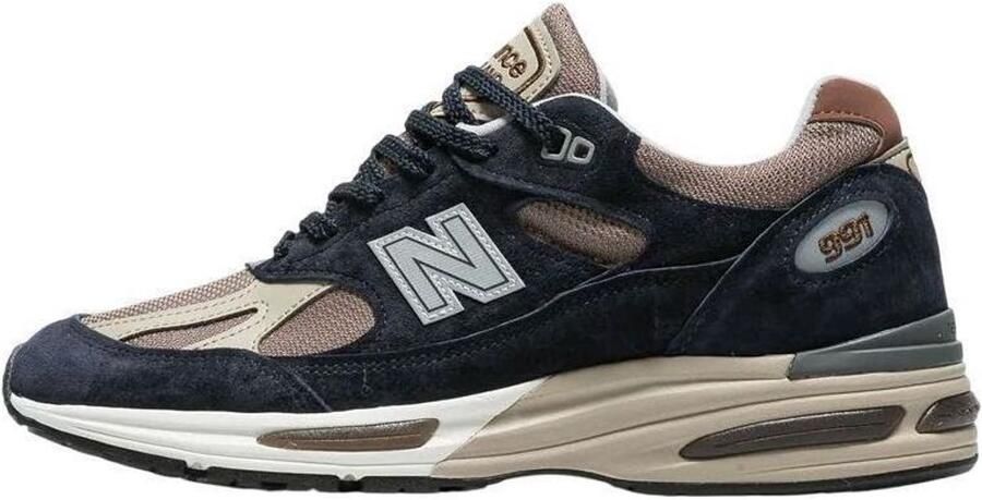 New Balance 991v2 Made in UK Sneakers After Midnight Sepia Tint Donkerblauw Bruin 991 Lifestyle Unisex Sneakers