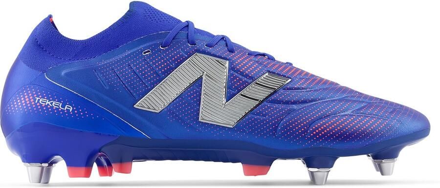 New Balance Crampons Tekela v5 Elite Low Cut SG Bleu