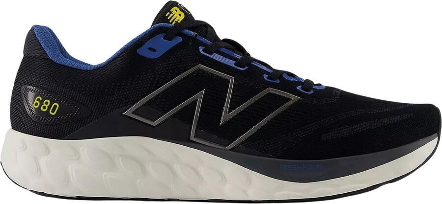 New Balance 680 V8 hardloopschoenen zwart kobaltblauw geel