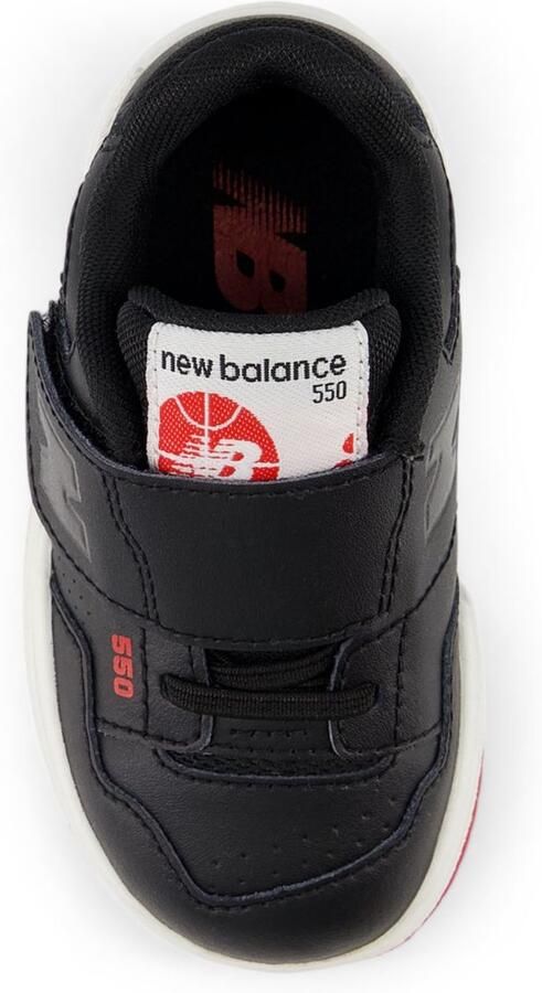 New Balance 550 Hook & Loop Black Team Red Zwart Rood 550 Lifestyle Kinder Sneakers voor en - Foto 1