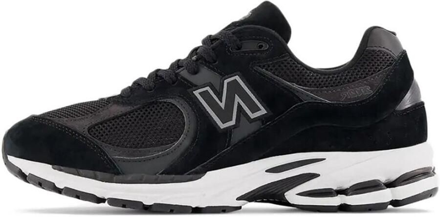 New Balance Zwarte Sneakers voor Dames met Platte Zool en Veters Zwart