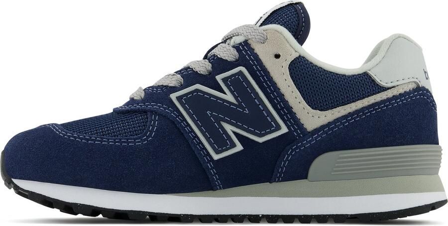 New Balance 574 sneakers donkerblauw grijs Suede Dierenprint 34.5