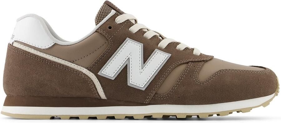 New Balance 373 leren heren sneakers beige Uitneembare zool