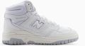 New Balance Witte Sneakers met Stoffen Voering en Rubberen Zool White - Wit