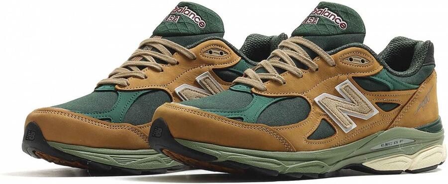 New Balance Teddy Santis x 990 Tan Green Sneakers Unisex