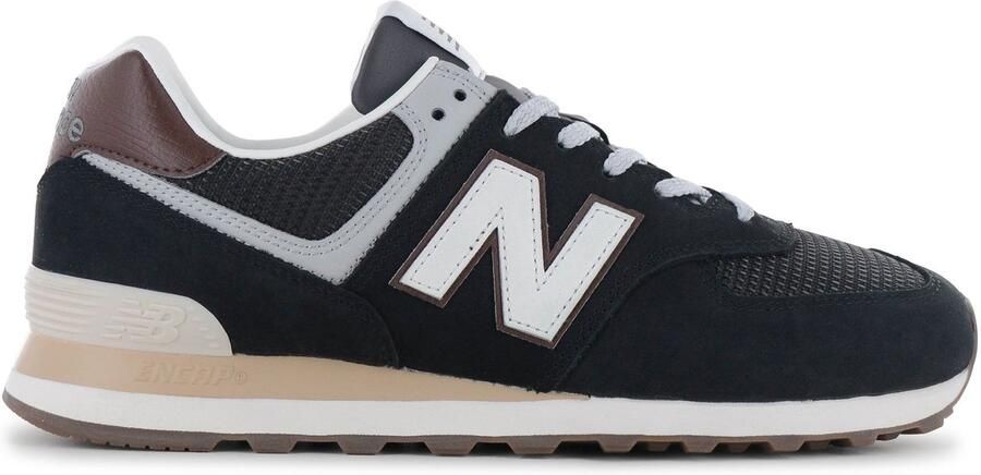 New balance Sneakers laag '574' basaltgrijs zwart wit - Foto 2