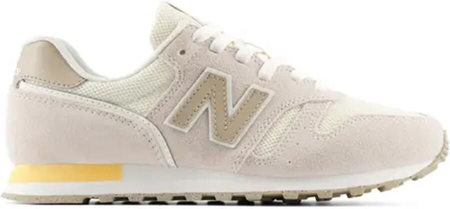 New Balance W373686 Damessneakers Comfortabele Sportschoenen voor Dames W373686 Damessneakers Beige Zamsleren Sneakers met Mesh en Comfortabele Pasvorm