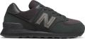 New Balance WL574 B Dames Sneakers Black - Zwart