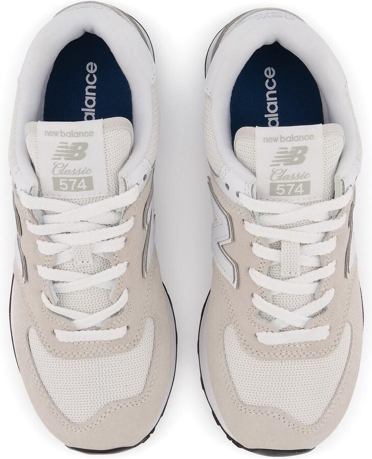 New Balance 574 Schoenen Grijs Maat: 37.5 Leer Foot Locker - Foto 3